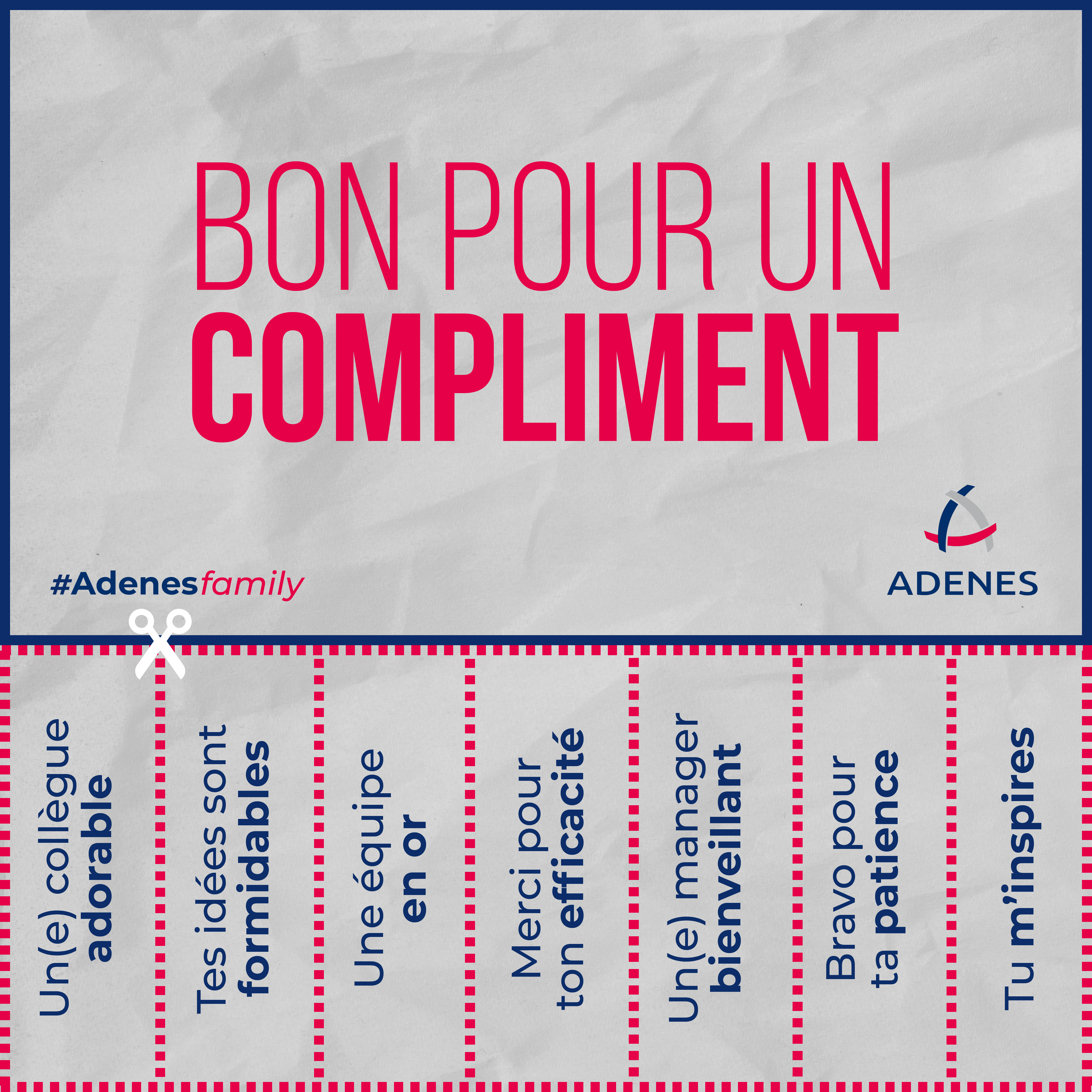 Read more about the article #AdenesFamily – Aujourd’hui c’est la journée mondiale du compliment 💙