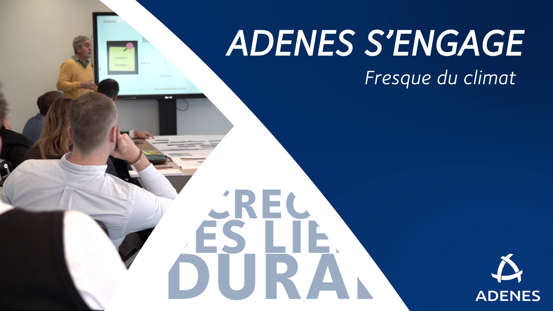 Read more about the article The ADENES Group is getting involved, by having its COMEX take part in the famous Fresque du Climat! 🤝