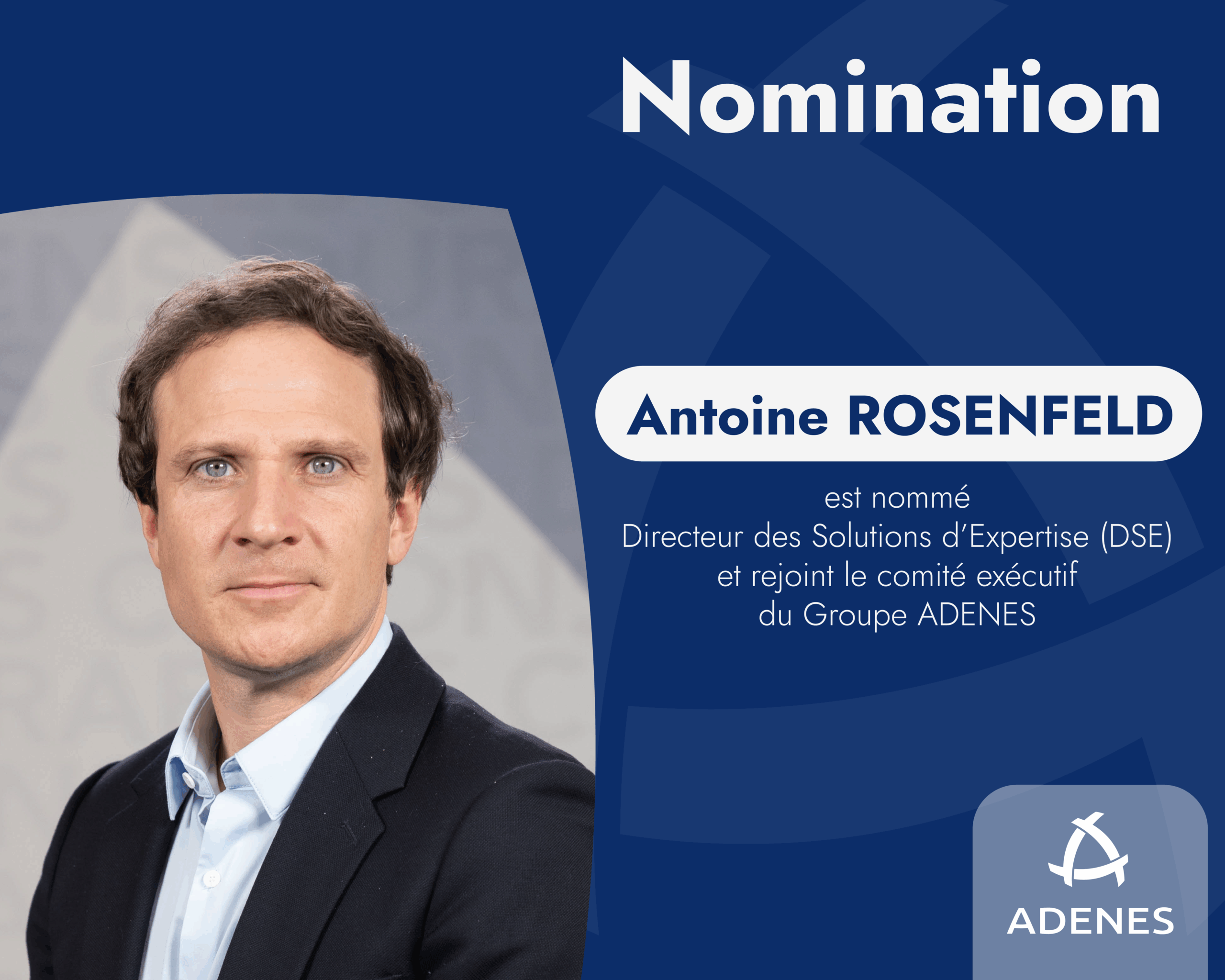 Read more about the article The ADENES Group is pleased to announce the appointment of Antoine Rosenfeld as Director of Loss Adjustment Solutions. He also joins the Group’s Executive Committee. 📢